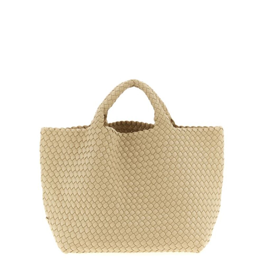 NAGHEDI Beige Neoprene Tote Women's Bag